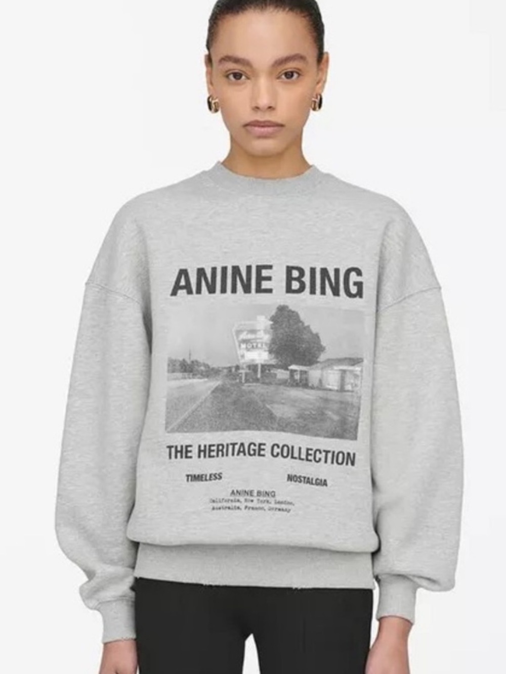 Anine Bing Kenny Sweatshirt Motel Small